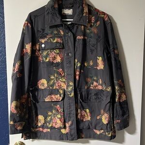 Anthropologie Pilcro The Wanderer Floral Utility Jacket